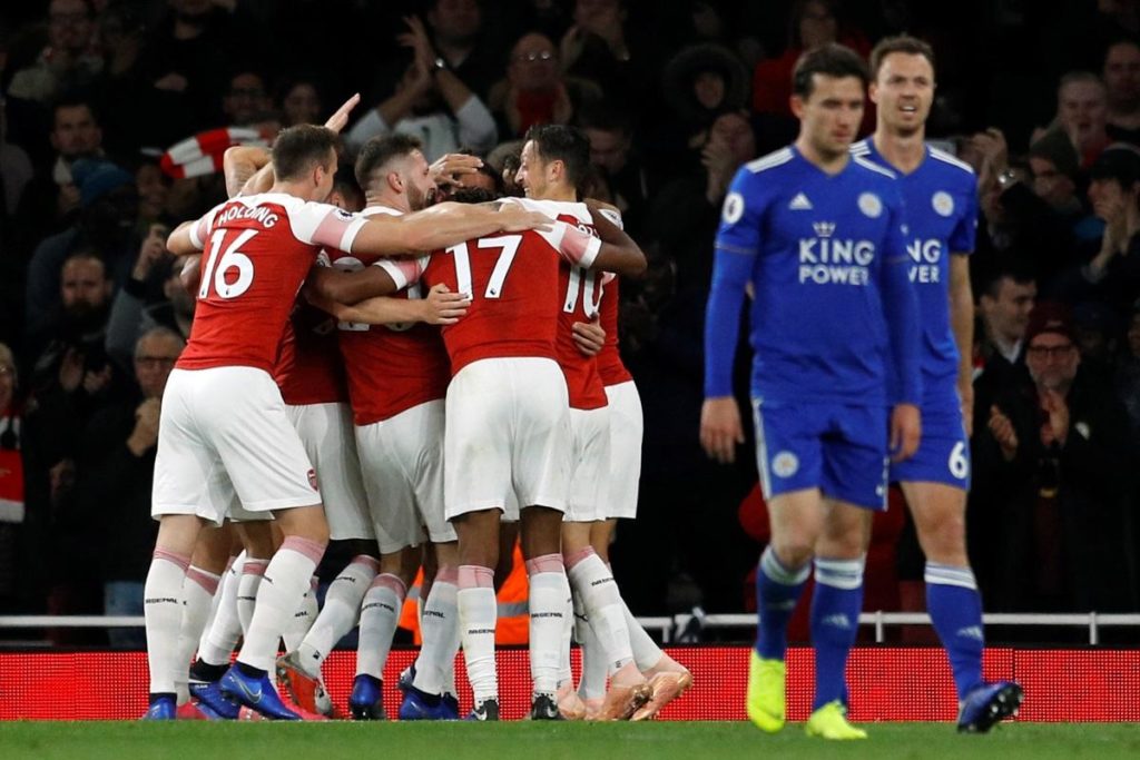Image result for arsenal leicester