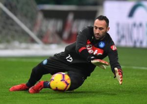 David Ospina is making good progress after he picked up a head injury in Napoli's win over Udinese, his father Hernan Ospina said.
