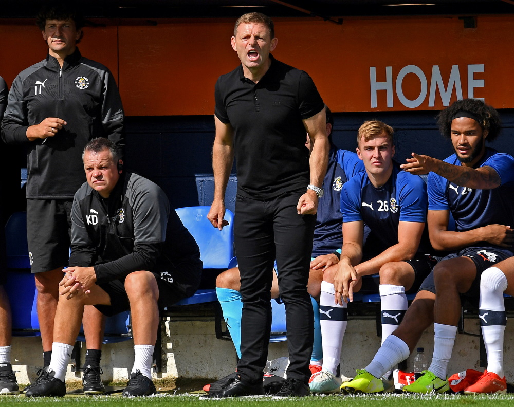 Luton Town boss Graeme Jones has called for the club’s fans to back the team after learning many left early during their 3-2 defeat to Queens Park Rangers.