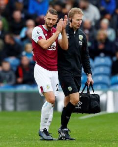 Burnley boss Sean Dyche is hopeful that the injury suffered by Erik Pieters won't prove too serious after the defender was forced off in the win over Everton.