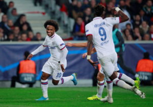 Frank Lampard secured his first Champions League win as a manager after Chelsea defeated French Ligue 1 side Lille 2-1 in Group H at the Stade Pierre-Mauroy.