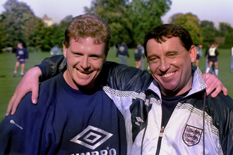 Former England manager Graham Taylor (right) and midfielder Paul Gascoigne have characters based after them in the film.