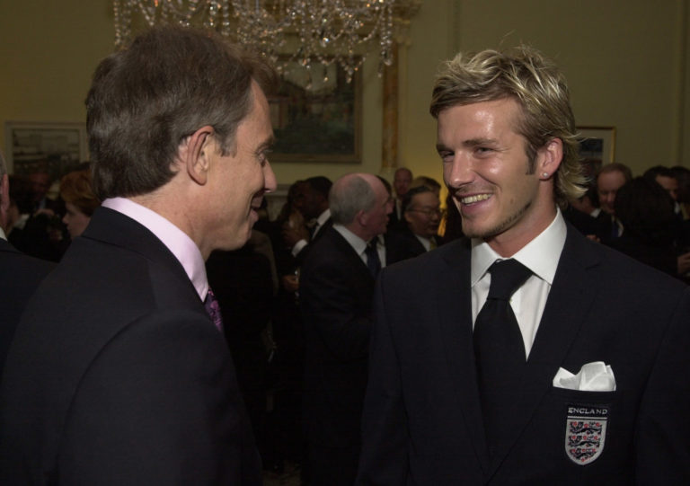 Even Prime Minister Tony Blair expressed his concern about David Beckham's well-being