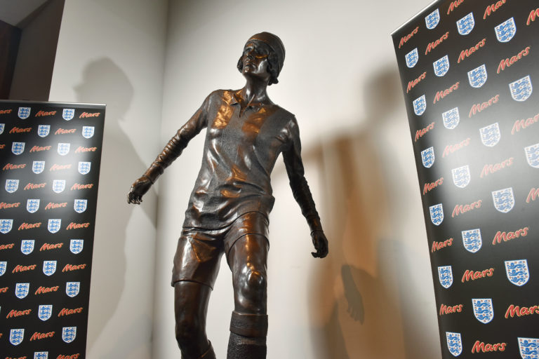 A statue of Lily Parr was unveiled at the National Football Museum last year (PA).