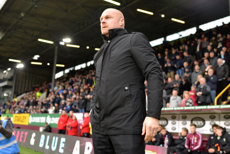 Burnley manager Sean Dyche has been keeping in touch with his staff and players from home