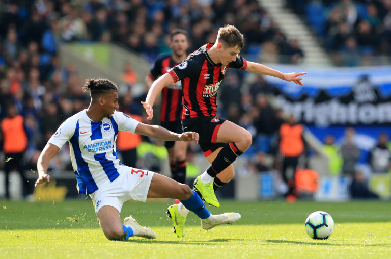 Bournemouth will be able to welcome back David Brooks, right, when the season resumes