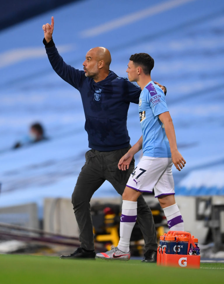 Phil Foden was introduced a second-half substitute against Arsenal