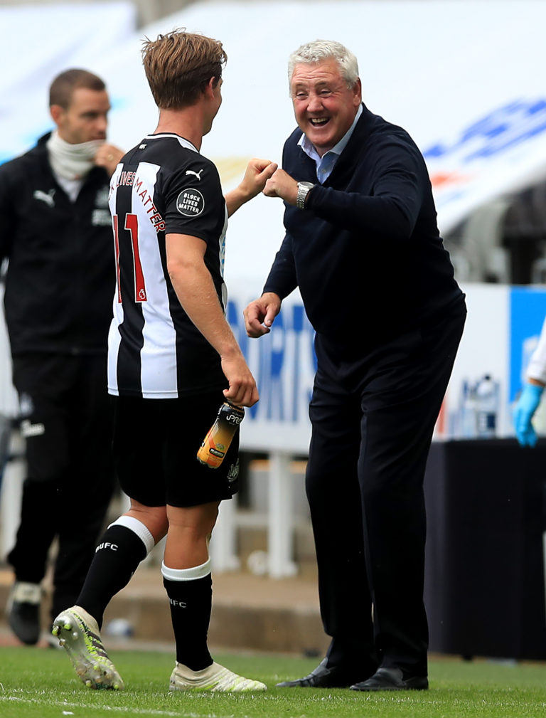 Newcastle head coach Steve Bruce has been delighted with how his players have adapted to change