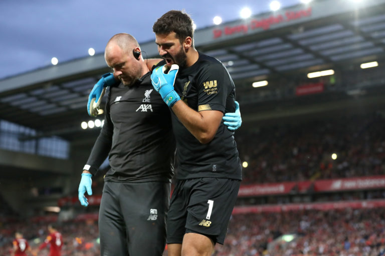 Victory over the Canaries came at a cost as first-choice goalkeeper Alisson Becker limped off after suffering a first-half injury. The Brazilian, pictured right, missed the next seven league matches, meaning some unexpected first-team action for summer signing Adrian