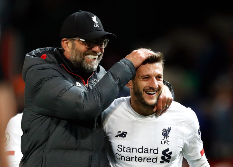 The Reds' unbeaten start was under severe threat until substitute Adam Lallana salvaged a 1-1 draw at bitter rivals Manchester United in October with an 85-minute equaliser at Old Trafford. The midfielder's late intervention was his first goal since May 2017