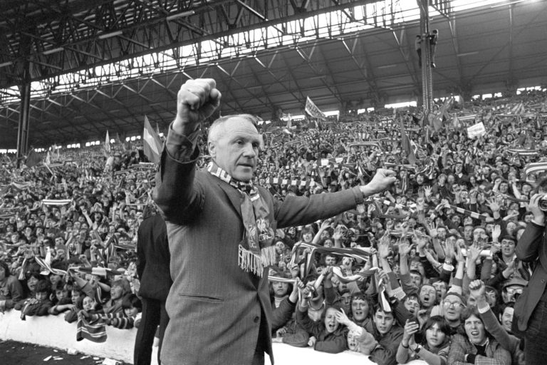 Bill Shankly won three First Division titles with Liverpool
