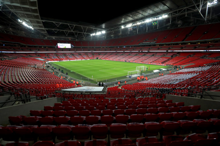 The League Two play-off final will be held without a crowd at Wembley due to the ongoing coronavirus pandemic.