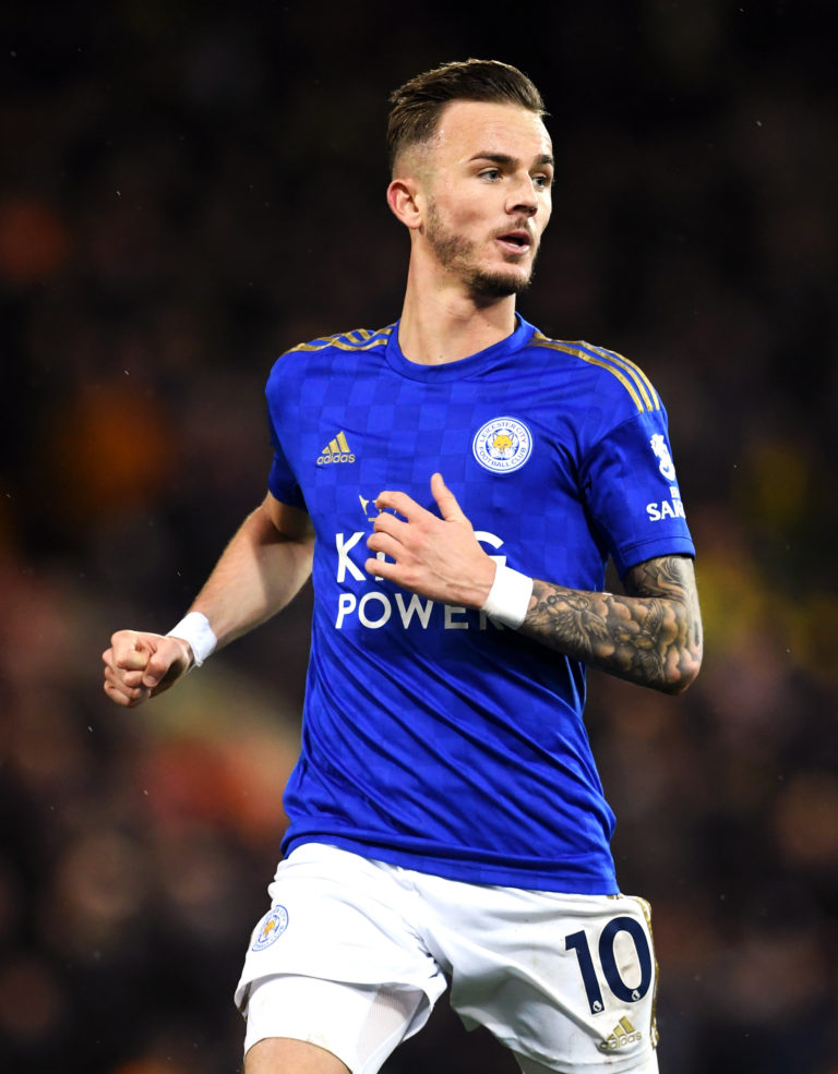 Leicester will check on the fitness of James Maddison