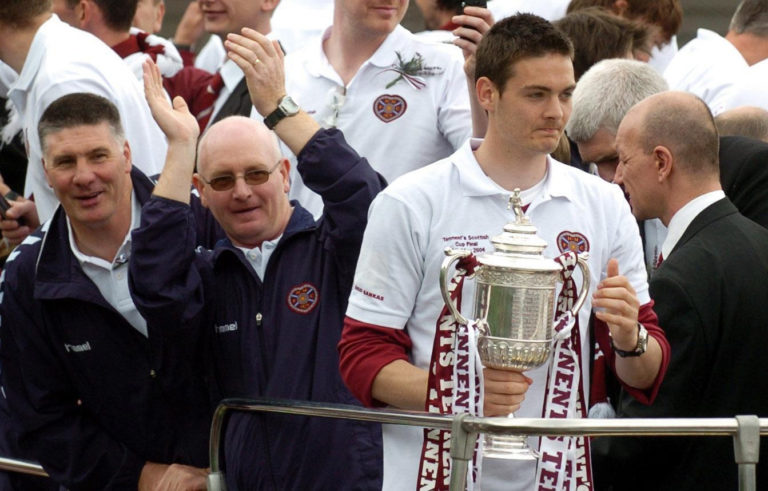 Gordon lifted the Scottish Cup for Hearts in 2006 