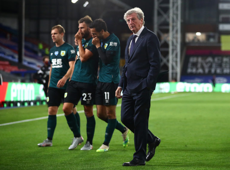 Crystal Palace manager Roy Hodgson saw his team lose 1-0 at home to Burnley