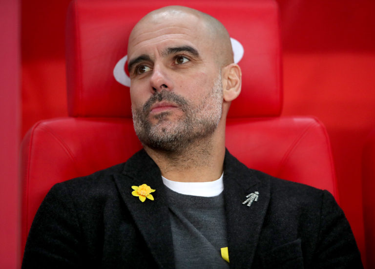Guardiola was fined in 2018 for displaying a political message by wearing a yellow ribbon