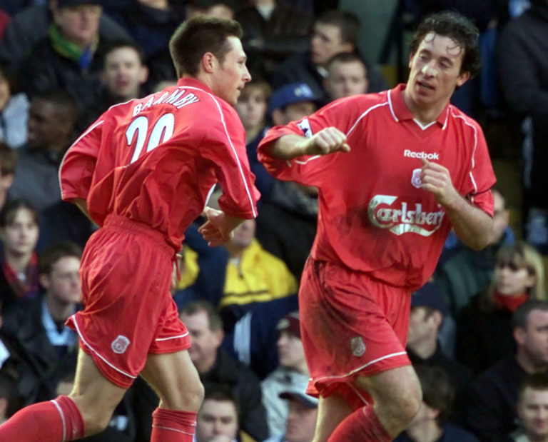 Barmby (left) joined Liverpool from Everton in July 2000 (Phil Noble/PA).