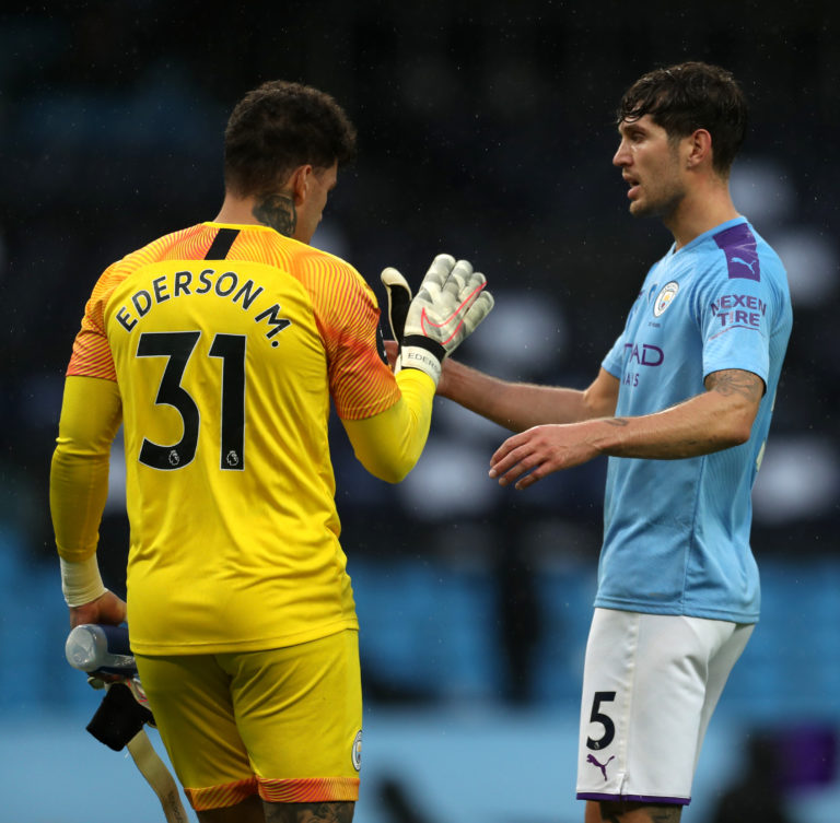 John Stones (right) returned from injury in City's defeat of Newcastle on Wednesday