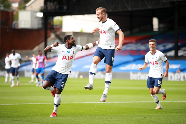 Harry Kane's early goal at Crystal Palace was enough to earn Tottenham a draw and a sixth-placed finish.